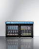 36'' Wide Back Bar Countertop Commercial Beverage Center With French Doors And Front Lock - SCR3502DLL Summit Commercial