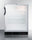 Commercial Glass Door Built-In ADA Compliant Craft Beer And Wine Refrigerator With Digital Thermostat, Black Cabinet, And Lock - SCR600BGLBIDTPUBADA Summit Commercial