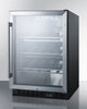 Commercial Built-In Undercounter Wine Cellar With Champagne Style Shelving - SCR610BLCH Summit Commercial