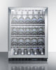Commercial Built-In Undercounter Wine Cellar With Champagne Style Shelving - SCR610BLCH Summit Commercial