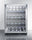 Commercial Built-In Undercounter Wine Cellar With Champagne Style Shelving - SCR610BLCHCSS Summit Commercial
