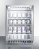 Commercial Outdoor Built-In Undercounter Wine Cellar With Champagne Style Shelving - SCR611GLOSCH Summit Commercial