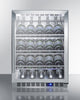 Commercial Outdoor Built-In Undercounter Wine Cellar With Champagne Style Shelving - SCR611GLOSCH Summit Commercial