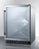 Commercial Built-In Undercounter Wine Cellar With Diamond Style Shelving - SCR610BLXCSS Summit Commercial