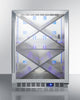 Commercial Built-In Undercounter Wine Cellar With Diamond Style Shelving - SCR610BLXCSS Summit Commercial