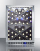 Commercial Outdoor Built-In Undercounter Wine Cellar With Diamond Style Shelving - SCR611GLOSX Summit Commercial