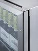 Outdoor Built-In Undercounter Commercial Glass Door Beverage Center With Stainless Steel Interior And Exterior Cabinet - SCR611GLOS Summit Commercial