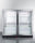 Commercial Back Bar Beverage Center For Freestanding Use, With Self-Closing French Doors And Stainless Steel Wrapped Cabinet - SCR7012DBCSS Summit Commercial