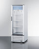 21'' Wide Upright Glass Door Commercial Beverage Center - SCR801G Accucold Commercial