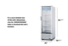 21'' Wide Upright Glass Door Commercial Beverage Center - SCR801G Accucold Commercial