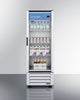 21'' Wide Upright Glass Door Commercial Beverage Center - SCR801G Accucold Commercial