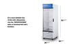 Full-Sized Glass Door Commercial Beverage Center - SCRR261GLH Accucold Commercial