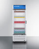 Full-Sized Glass Door Commercial Beverage Center - SCRR261GLH Accucold Commercial