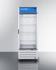 Full-Sized Glass Door Commercial Beverage Center - SCRR261G Accucold Commercial