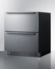 27'' Wide Built-In Undercounter ADA Height 2-Drawer Outdoor Refrigerator - SPR275OS2DADA Summit