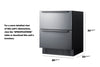 27'' Wide Built-In Undercounter 2-Drawer Outdoor Refrigerator - SPR275OS2D Summit