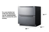 30'' Wide Built-In Undercounter ADA Height 2-Drawer Outdoor Refrigerator - SPR3032DADA Summit