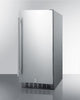 15'' Wide Built-In Outdoor  Refrigerator In Stainless Steel With Lock And Digital Thermostat - SPR316OSCSS Summit