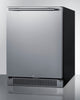 Outdoor Refrigerator , With Lock, Digital Thermostat, Black Cabinet, And Stainless Steel Door - SPR623OS Summit