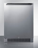 Outdoor Refrigerator , With Lock, Digital Thermostat, Black Cabinet, And Stainless Steel Door - SPR623OS Summit