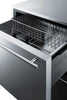 Outdoor Drawer Refrigerator In Stainless Steel, For Built-In  Or Commercial Use - SPR627OS2D Summit