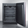 Outdoor Refrigerator , With Digital Thermostat, Panel-Ready Door, And Black Cabinet - SPR627OSIF Summit