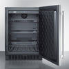 Outdoor Refrigerator , With Lock, Digital Thermostat, Black Cabinet, And Stainless Steel Door - SPR627OS Summit