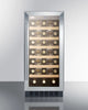 15'' Wide 33 Bottle Wine Cellar , With Digital Controls And LED Lighting - SWC1535B Summit