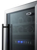 18'' Wide ADA Compliant Dual Zone Wine Cellar , With Digital Controls, Lock, And LED Lighting - SWC182ZADA Summit