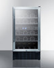 18'' Wide Dual Zone Wine Cellar , With Digital Controls, Lock, And LED Lighting - SWC182Z Summit