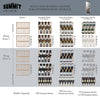 Dual Zone 118 Bottle Wine Cellar With Two Glass Doors And Digital Thermostats - SWC1875B Summit