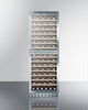 Dual Zone 118 Bottle Wine Cellar With Two Glass Doors And Digital Thermostats - SWC1875B Summit