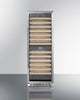 Upright Dual Zone Wine Cellar With Glass Door, Digital Thermostat, And Black Cabinet - SWC1966B Summit