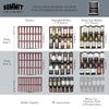 Dual Zone Built-In Wine Cellar With Digital Thermostat, Stainless Steel Trimmed Shelves, And Stainless Steel Wrapped Cabinet - SWC530BLBISTCSS Summit