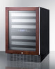 Dual Zone Built-In Wine Cellar With Panel-Ready Glass Door, Full Extension Shelves, Digital Thermostat, And Black Cabinet - SWC532BLBISTPNR Summit