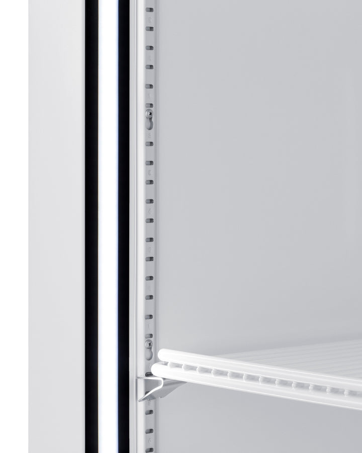 Full-Sized Glass Door Commercial Beverage Center - SCRR261GLH Accucold Commercial