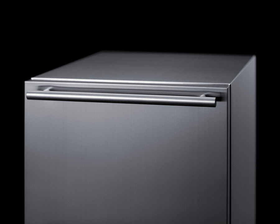 18 Inch 2 Drawer Refrigerator In ADA Height For Outdoor Or Indoor Use - ADRD18OS Summit