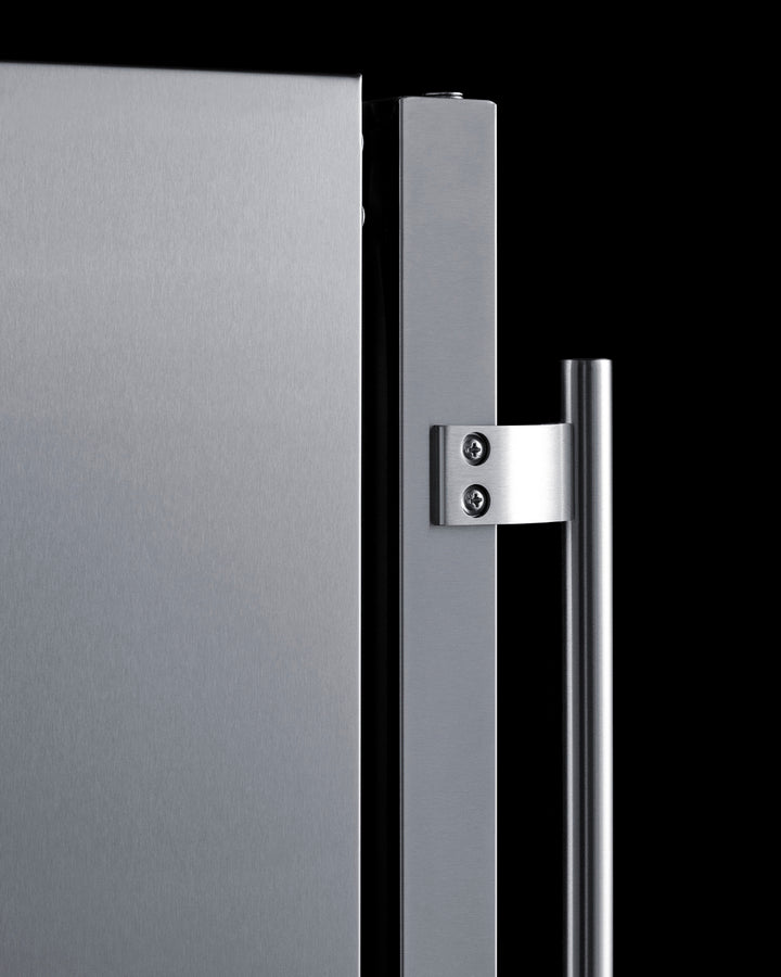 18'' Deep 24'' Wide Undercounter ADA Height Outdoor Refrigerator - ASDS2413CSS Summit