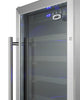 18'' Wide ADA Compliant Wine Cellar  With Stainless Steel Cabinet, Digital Controls, And LED Lighting - SWC1840BCSSADA Summit