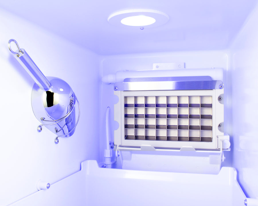 15'' Wide Outdoor Built-In Undercounter Nsf-Listed Clear Icemaker With Automatic Defrost And Internal Pump - BIM47OS Summit