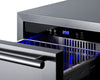 18 Inch 2 Drawer Refrigerator In ADA Height For Outdoor Or Indoor Use - ADRD18OS Summit