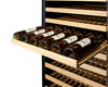 Upright Single-Zone Wine Cellar With Glass Door, Digital Thermostat, And Black Cabinet - SWC1127B Summit