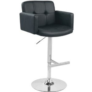Lumisource BS-TW-STOUT BK Stout Bar Stool Black