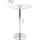 Lumisource BT-ADJ23TW CL Adjustable Bar Table with Clear Top - Clear Acrylic