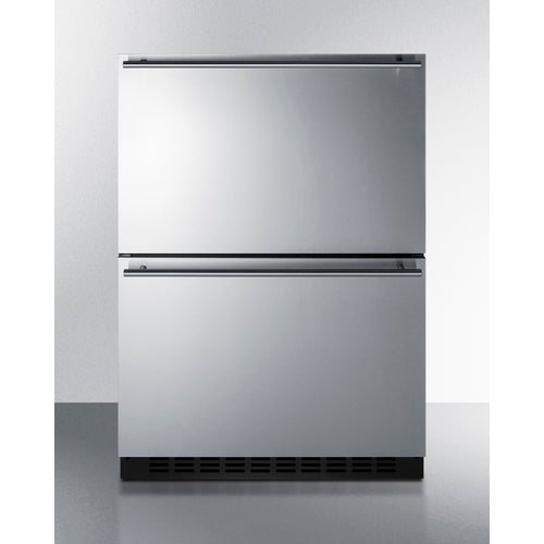 24'' Wide Outdoor ADA Compliant 2-Drawer Freezer - ADFD243OS Summit