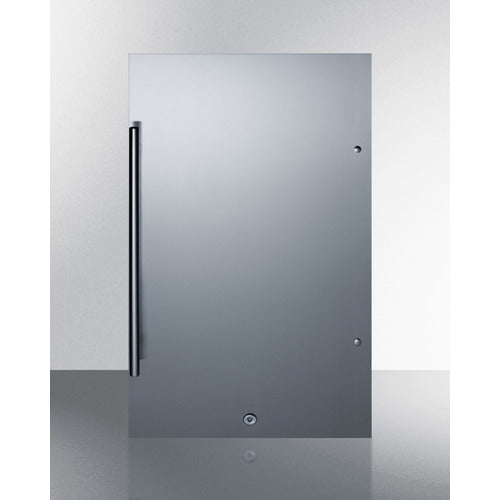 Outdoor Shallow Depth ADA Compliant (32.5'' H) Refrigerator In A 19'' W X 17.25'' D Footprint, With Stainless Steel Door And Lock - SPR196OSADA Summit