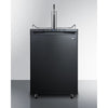 Built-In Commercially Listed Beer Dispenser, Auto Defrost With Digital Thermostat And Black Exterior Finish - SBC635MBI7 Summit Commercial