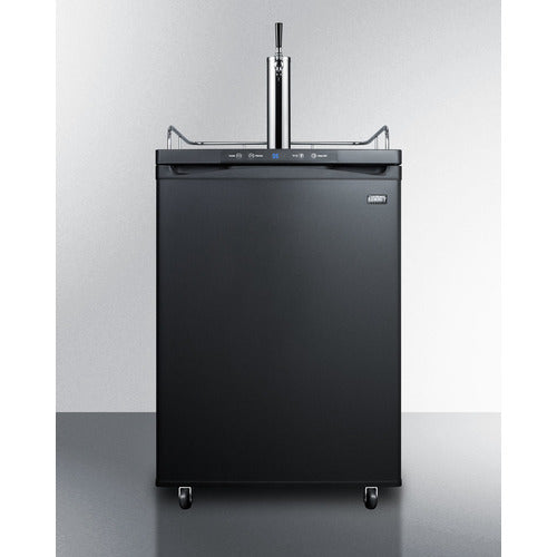 Built-In Commercially Listed Beer Dispenser, Auto Defrost With Digital Thermostat And Black Exterior Finish - SBC635MBI7 Summit Commercial
