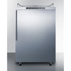 Freestanding Commercially Listed Outdoor Beer Dispenser, Auto Defrost With Digital Thermostat, Stainless Steel Wrapped Exterior, And Thin Handle - SBC635MOS7NKHV Summit Commercial
