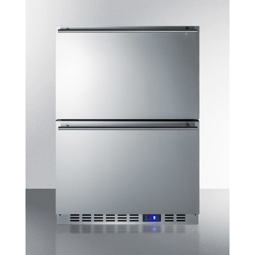 Two-Drawer Outdoor Frost-Free Freezer In Stainless Steel, Commercially Listed  - SPFF51OS2D Summit